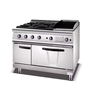 Gas Ranges 4 Burners with Grill &Gas Oven