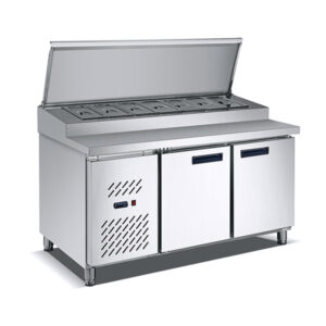 2-Door Pizza Counter Refrigerator