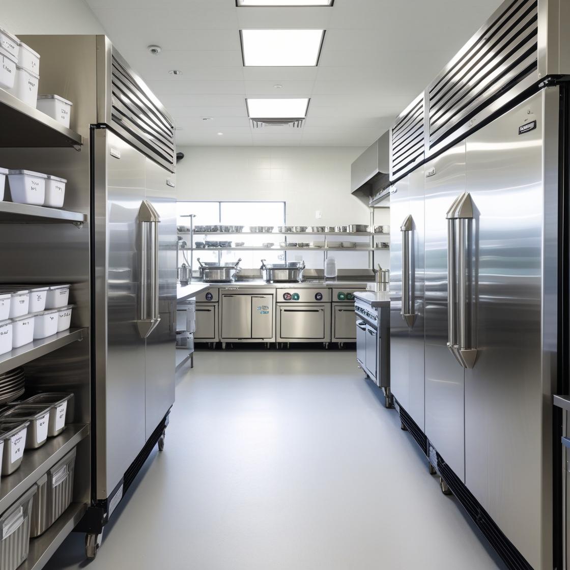 commercial kitchen freezer and chille