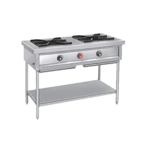 Double Gas Burners with Splash Back